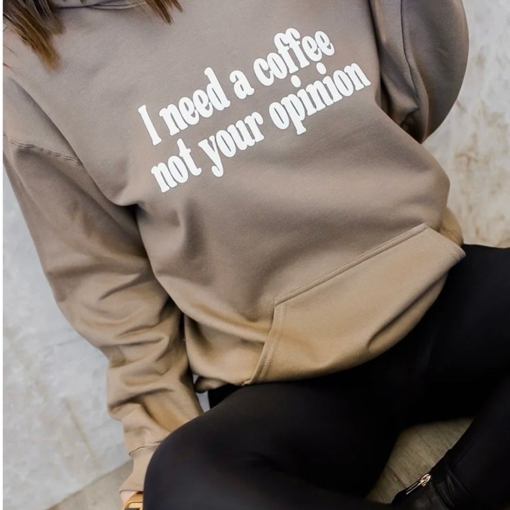 Made to Order: Need Coffee Crewneck- XS-3XL Available